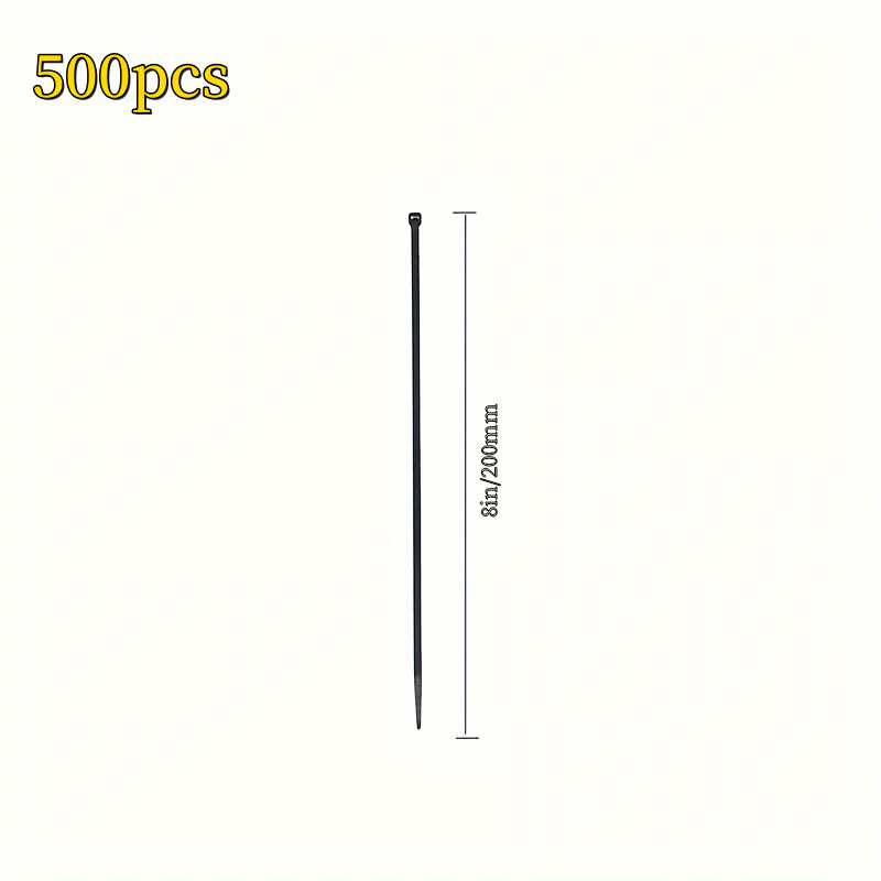 500pcs Heavy Duty Cable Zip Ties 4-12 Inch