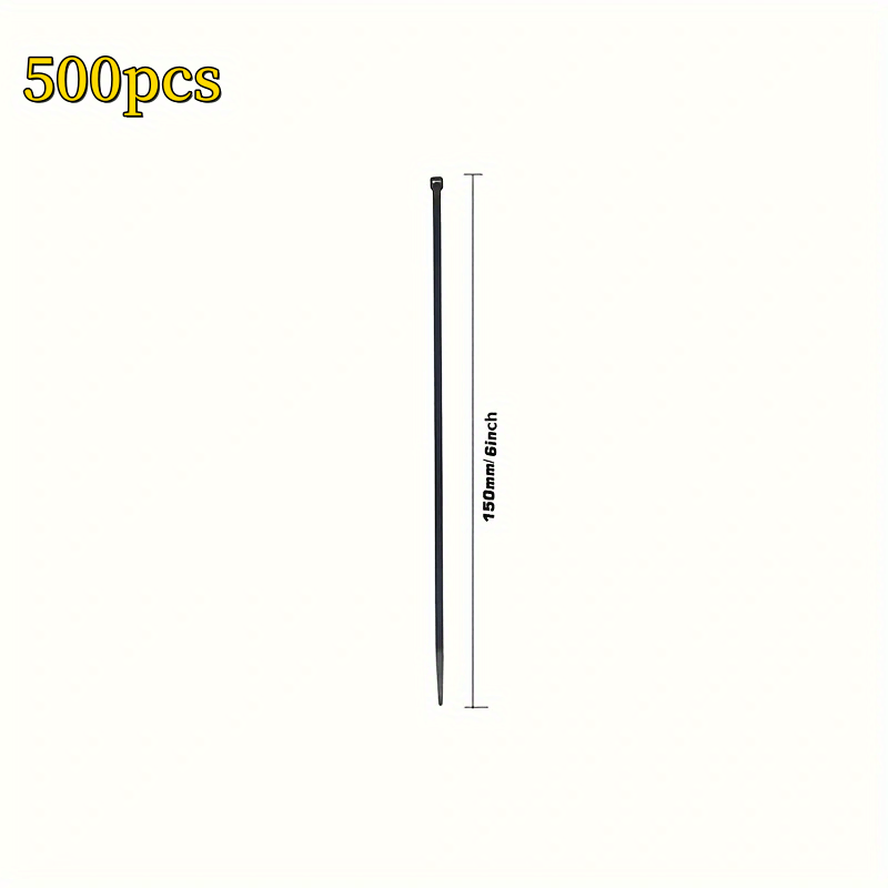 500pcs Heavy Duty Cable Zip Ties 4-12 Inch
