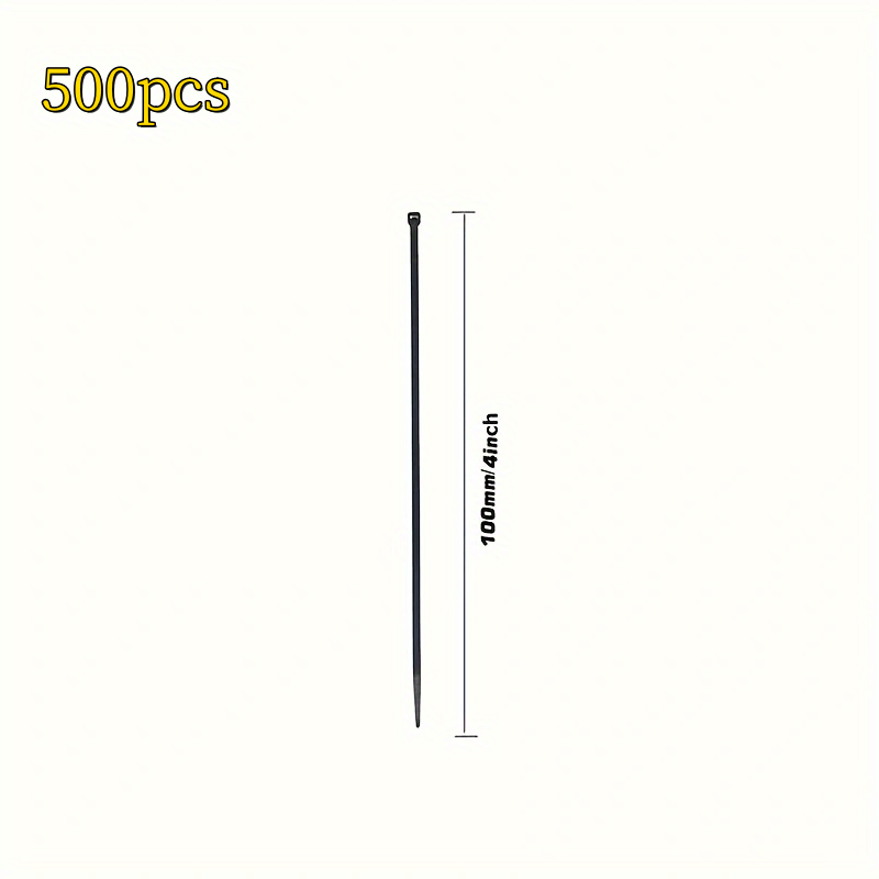 500pcs Heavy Duty Cable Zip Ties 4-12 Inch