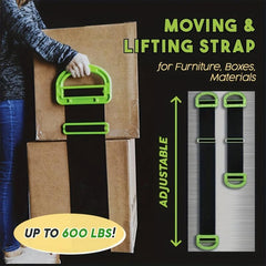 Heavy Duty Furniture Moving Straps for Easy Carrying & Transporting