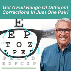 Resin Lens Light Reading Glasses Anti-fatigue, Smart Zoom Technology