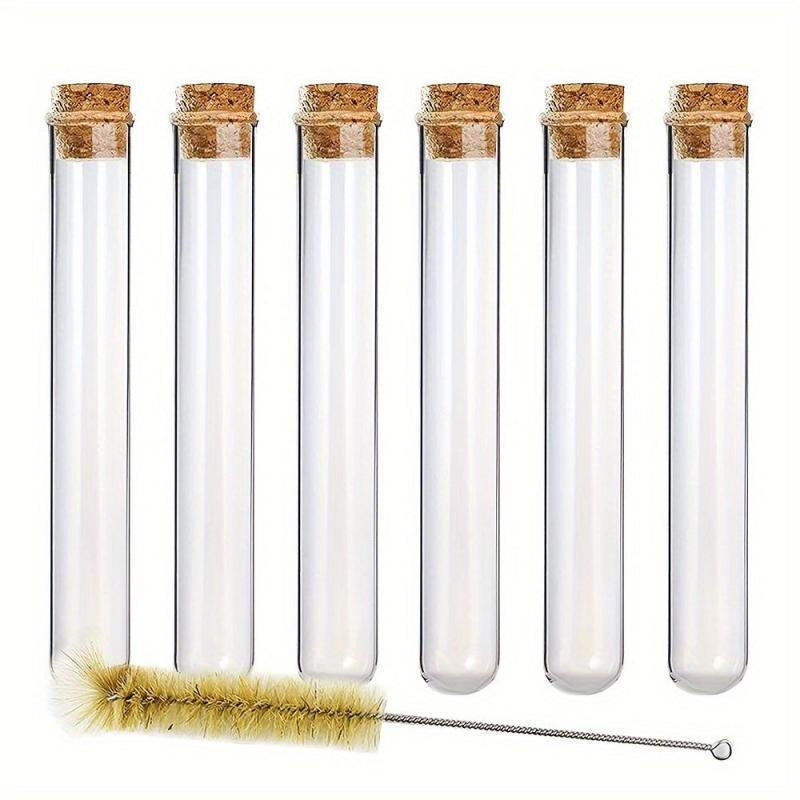 20pcs 35ml Glass Test Tubes 20 X 150mm With Cork And Brush
