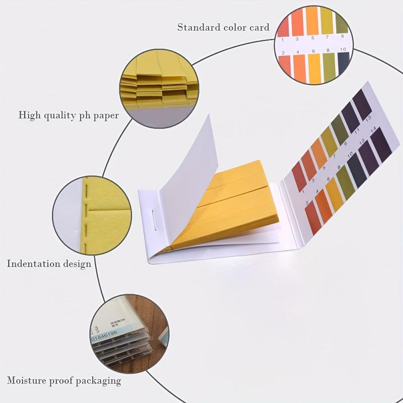 PH Test Paper 240 Strips with Storage Case for Testing Saliva Urine Water Soil
