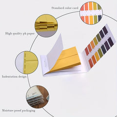 PH Test Paper 240 Strips with Storage Case for Testing Saliva Urine Water Soil