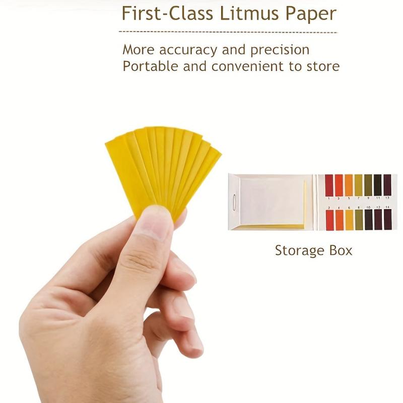 PH Test Paper 240 Strips with Storage Case for Testing Saliva Urine Water Soil