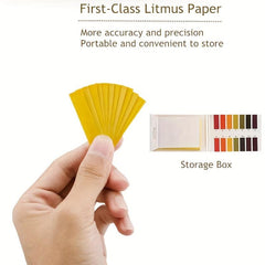 PH Test Paper 240 Strips with Storage Case for Testing Saliva Urine Water Soil