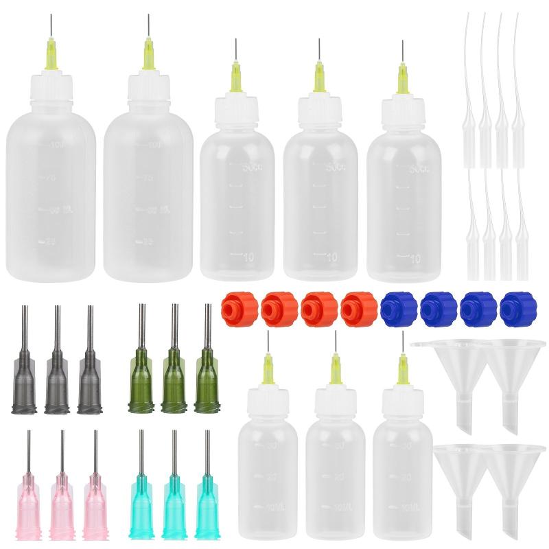 Needle Tip Glue Bottles Applicator Set - 30ml, 50ml, 100ml - Craft Art Projects