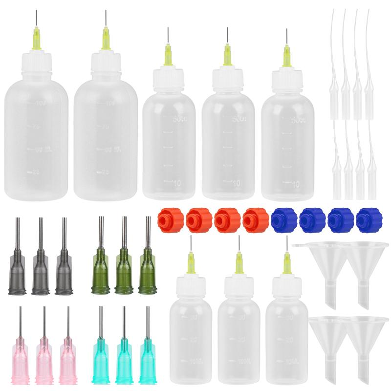 Needle Tip Glue Bottles Applicator Set - 30ml, 50ml, 100ml - Craft Art Projects