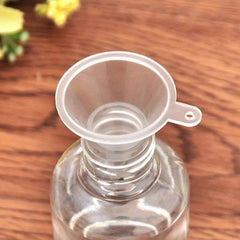 10pcs Mini Plastic Funnel Small Mouth Liquid Funnels Lab Supplies