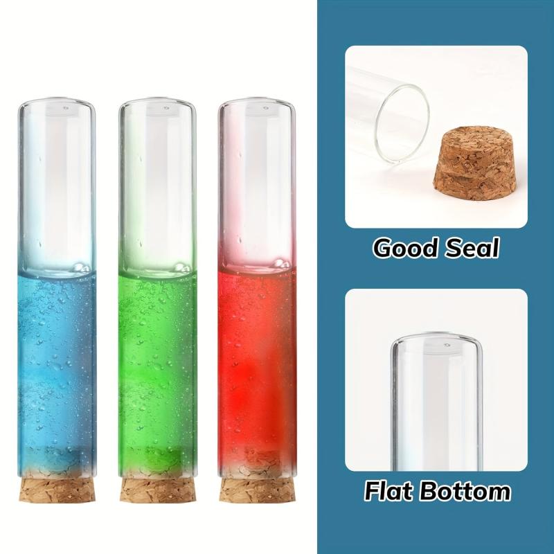 20pcs 25x120mm Glass Test Tube with Cork Stopper
