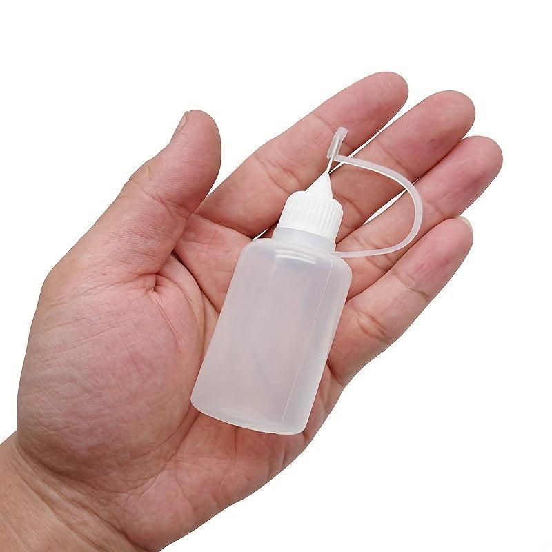 3pcs 30ML Transparent Dispensing Bottle with Metal Head for Printing Paper