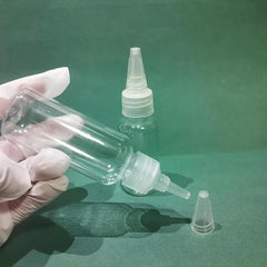 5pcs Empty Dropper Bottle Squeeze Bottle Twist Top Cap Clear Refillable Bottles