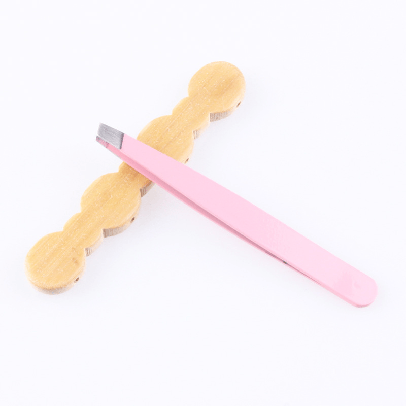 Stainless Steel Eyebrow Tweezers for Hair Removal and Shaping