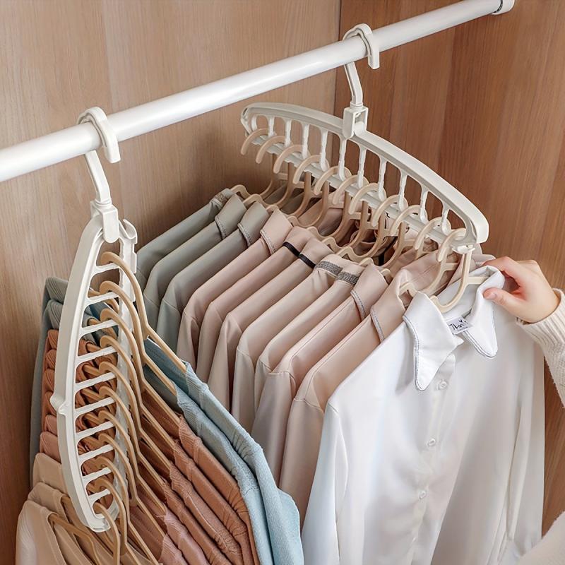11-Hole Multifunctional Clothes Hanger Drying Rack