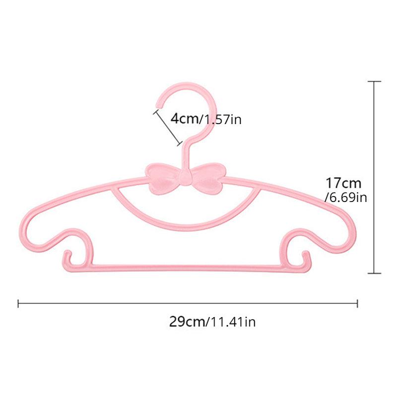 10pcs Kids Clothes Hanger Racks Portable Plastic Coats Hanger