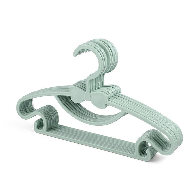 10pcs Kids Clothes Hanger Racks Portable Plastic Coats Hanger
