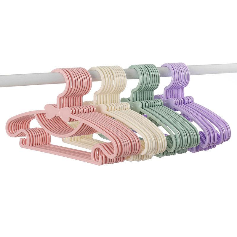 10pcs Kids Clothes Hanger Racks Portable Plastic Coats Hanger