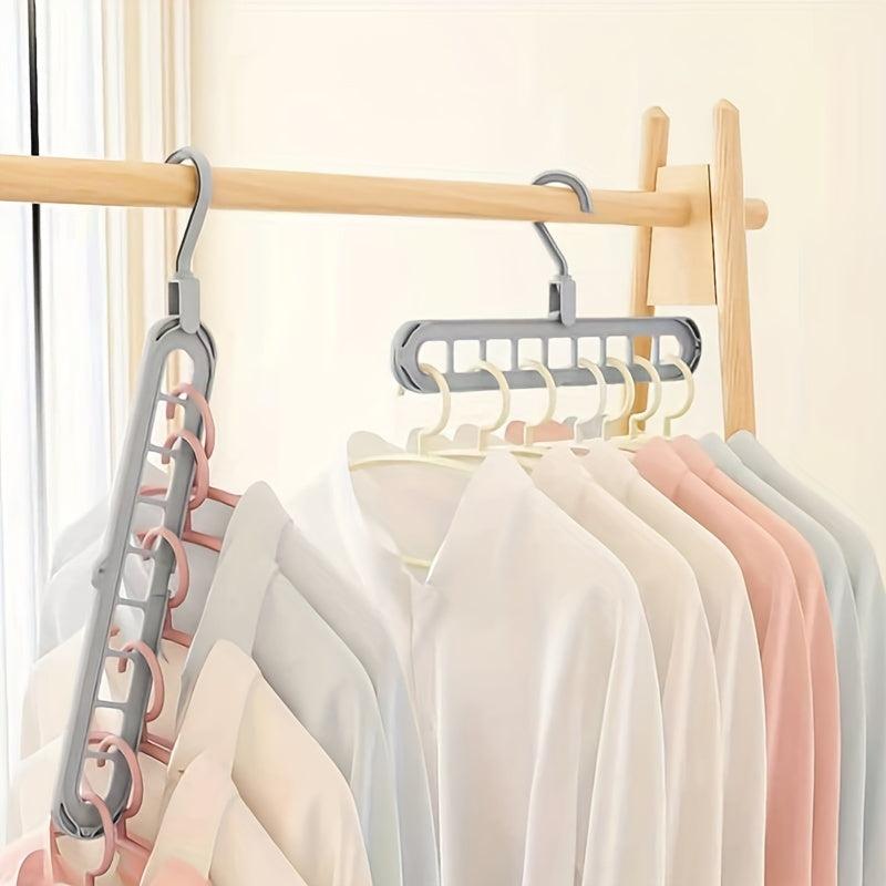 Space Saving Hole Clothes Hanger for Home Dorm and Travel