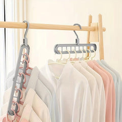 Space Saving Hole Clothes Hanger for Home Dorm and Travel
