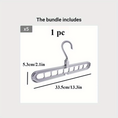 Space Saving Hole Clothes Hanger for Home Dorm and Travel