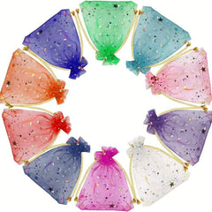 Moon Star Organza Candy Pouch Gift Bags for Wedding Party