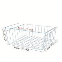 1pc Storage Basket Under Shelf Multifunctional Office Wardrobe Hanging Basket