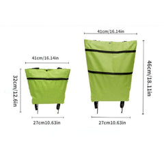 Foldable Lightweight Shopping Cart with Wheels for Retail Stores