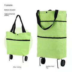 Foldable Lightweight Shopping Cart with Wheels for Retail Stores