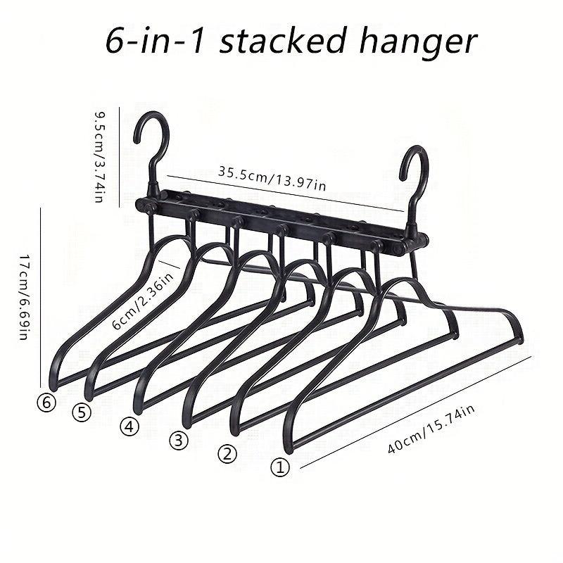 6 in 1 Folding Hanger for Clothes Coats Pants