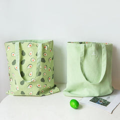 Grain Wheat Fabric Dual Purpose Handbag Cotton Linen Bag