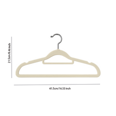 5pcs Velvet Hangers Non Slip Flocked Trouser Skirt Hanger Closet Storage Hook