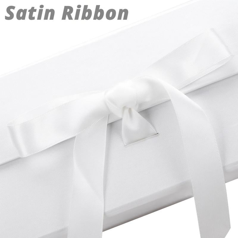 Gift Box - Magnetic Lid & Ribbon - 32x20x10 cm - Christmas Birthdays Weddings