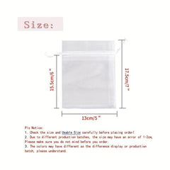 20 Pack 5 X 7 Inch Organza Bags Drawstring Sheer Pouch Christmas Wedding Favor