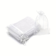 20 Pack 5 X 7 Inch Organza Bags Drawstring Sheer Pouch Christmas Wedding Favor