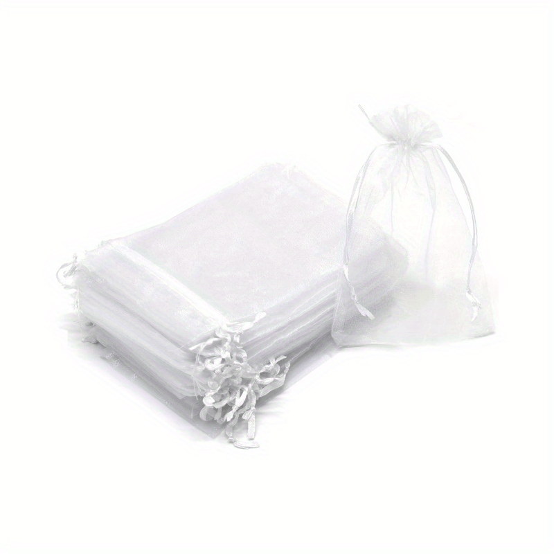 20 Pack 5 X 7 Inch Organza Bags Drawstring Sheer Pouch Christmas Wedding Favor