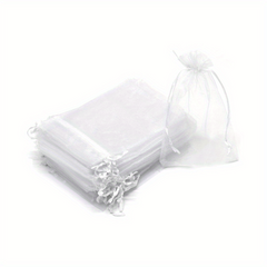 20 Pack 5 X 7 Inch Organza Bags Drawstring Sheer Pouch Christmas Wedding Favor