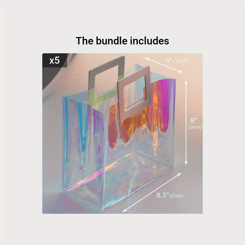 Colorful Transparent Laser Bags for Gift Giving