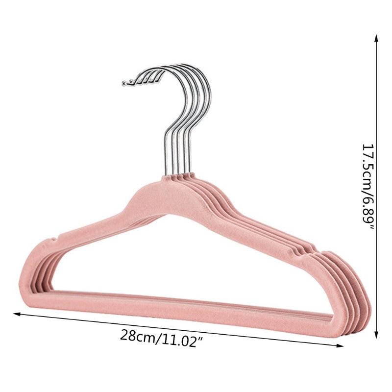 5 Baby Non Slip Velvet Hangers with 360 Swivel Hooks