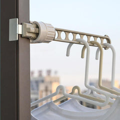 8-Hole Window Buckle Clothes Drying Rack Hanger Portable Travel Hanger