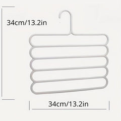 5-Layer Anti-Slip Pant Rack for Wardrobe
