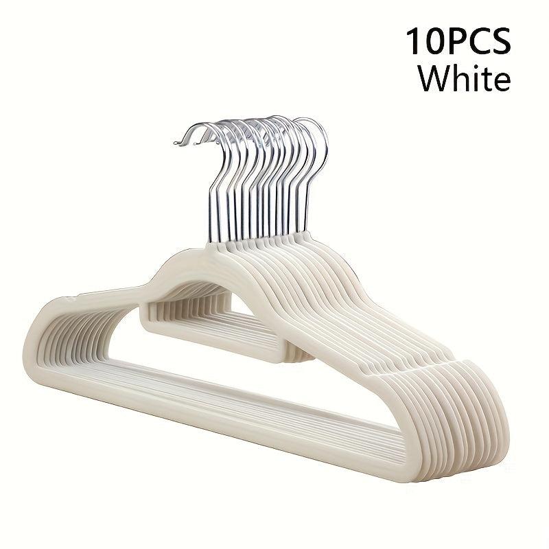 10pcs Adult Flocking Hanger Non-slip Drum Bags Stacking