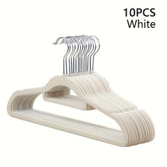 10pcs Adult Flocking Hanger Non-slip Drum Bags Stacking
