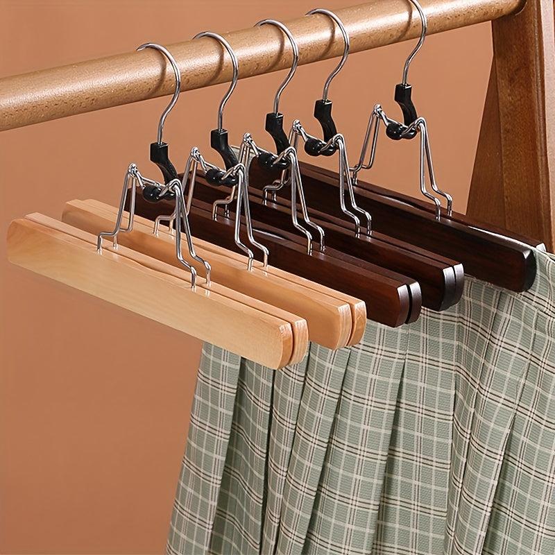 Solid Wood Trousers Rack Trousers Clip Skirt Hanger