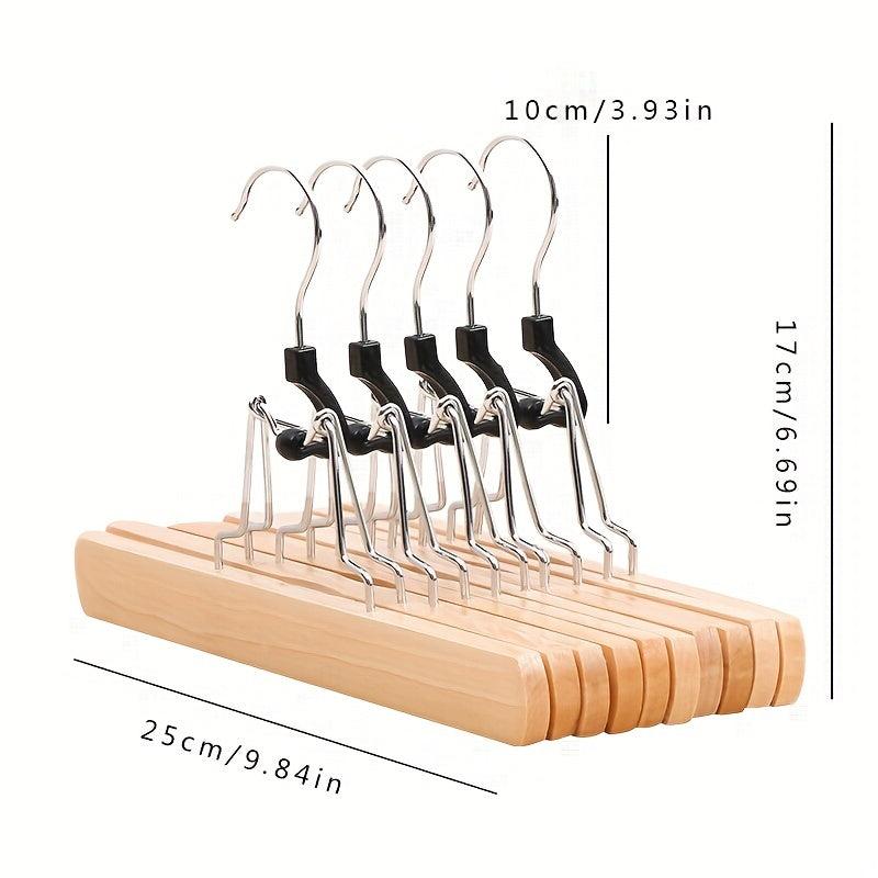 Solid Wood Trousers Rack Trousers Clip Skirt Hanger
