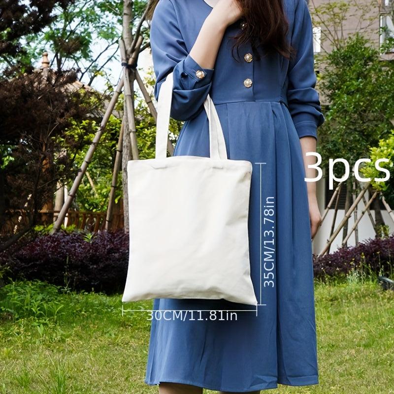 Handheld Canvas Bag Shopping Cotton Bag DIY Graffiti Making Blank