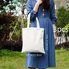 Handheld Canvas Bag Shopping Cotton Bag DIY Graffiti Making Blank