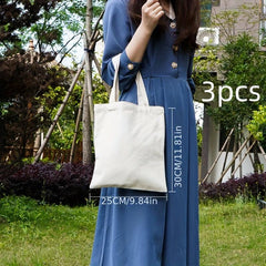 Handheld Canvas Bag Shopping Cotton Bag DIY Graffiti Making Blank