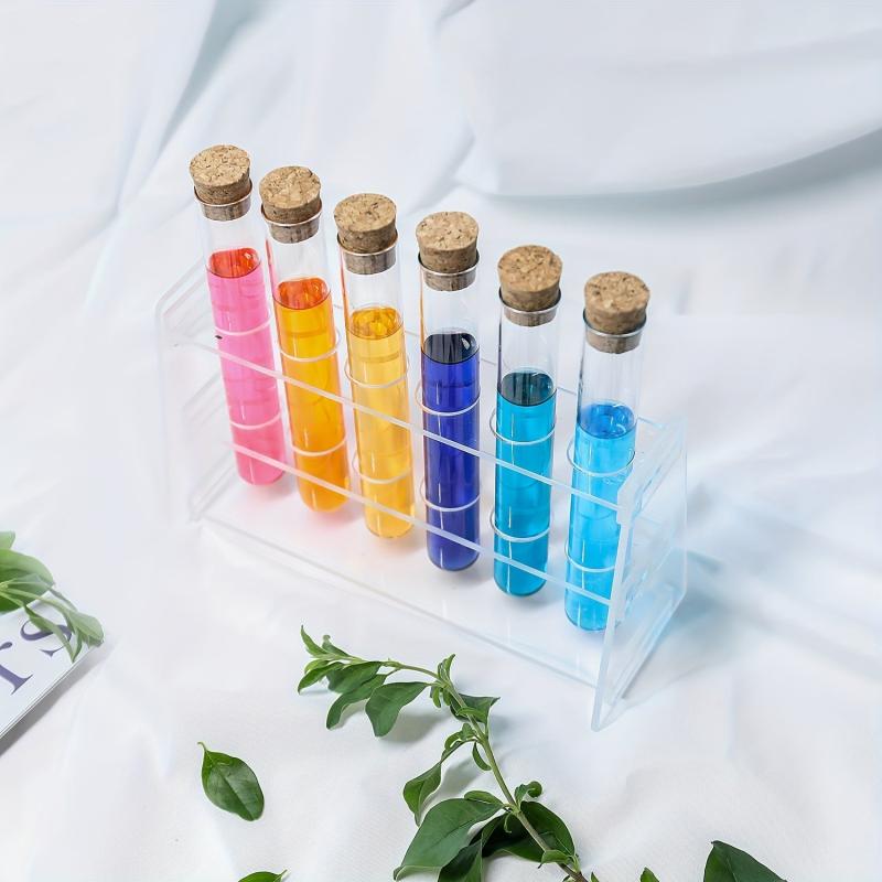 35ml Round Bottom Glass Test Tube Sub Bottle Transparent Cork Control Bottle