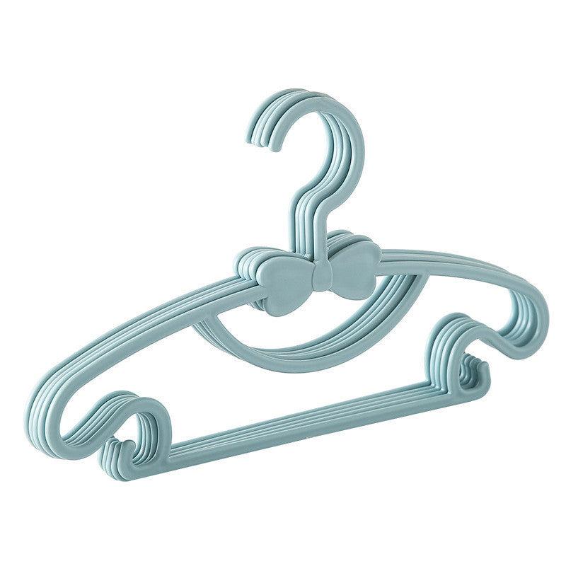 Set of 5 Kids Clothes Hanger Racks - Keep Clothing Organized & Windproof