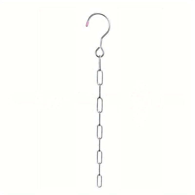 Collapsible Stainless Steel Chain Clothes Hanger Organizer